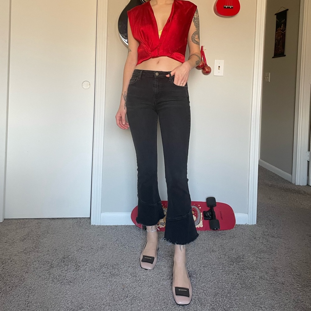 Sanctuary denim connector kick crop, standard rise